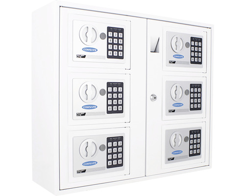Rottner Keysystem 6 sleuteldispenser met elektronisch slot, wit
