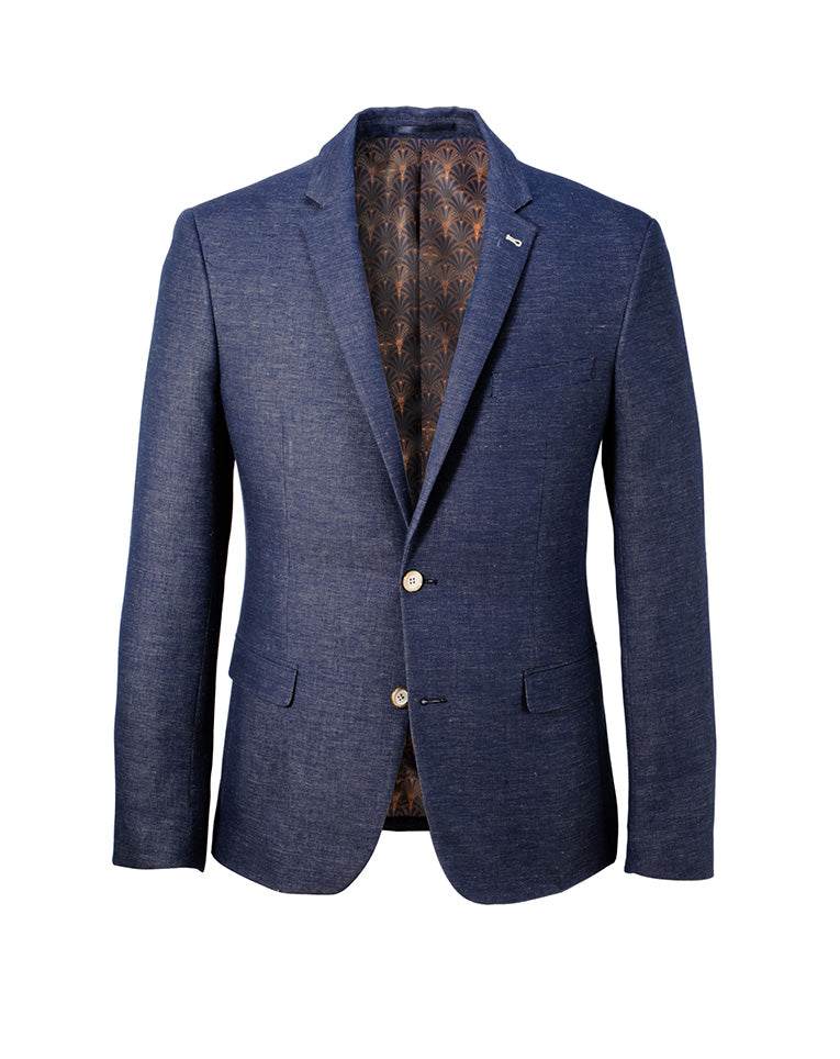 VESTE MOTIF TEXTURÉ NAVY