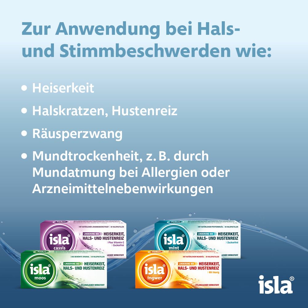 isla ingwer Halspastillen bei Halskratzen und Reizhusten