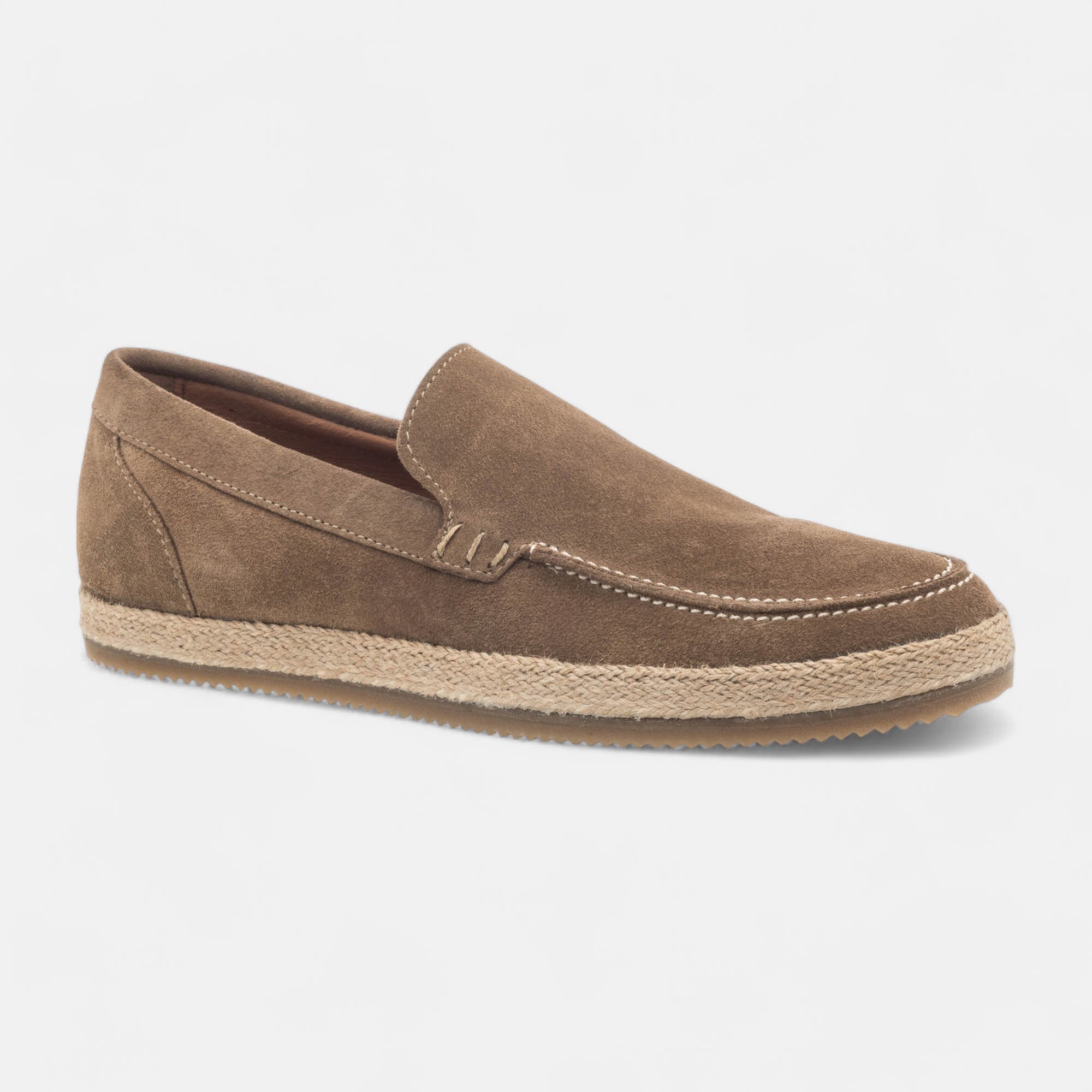 Mocassins Homme en cuir beige
