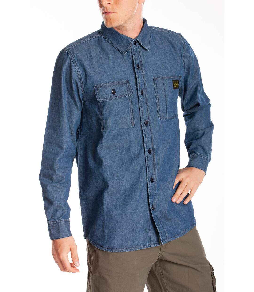 Chemise de travail en jeans MATT BLEU