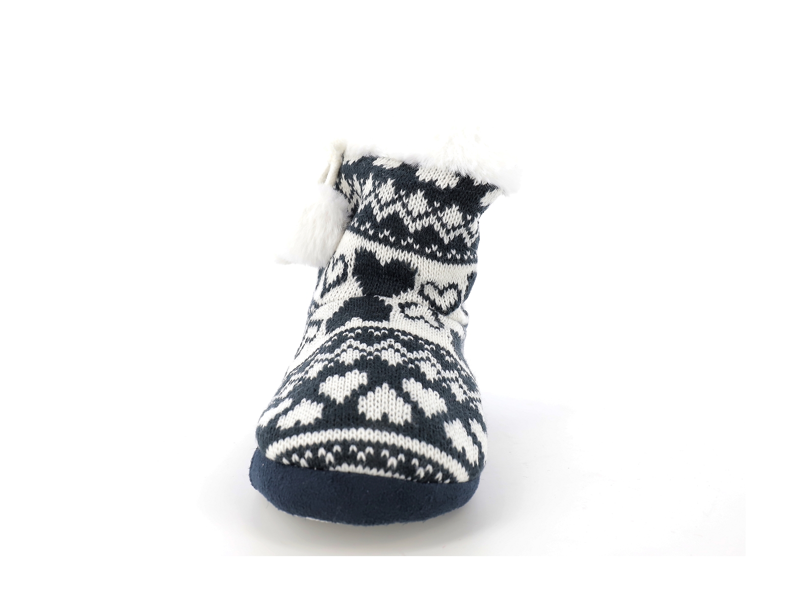 F brand-B590523 Textile Marine-Blanc