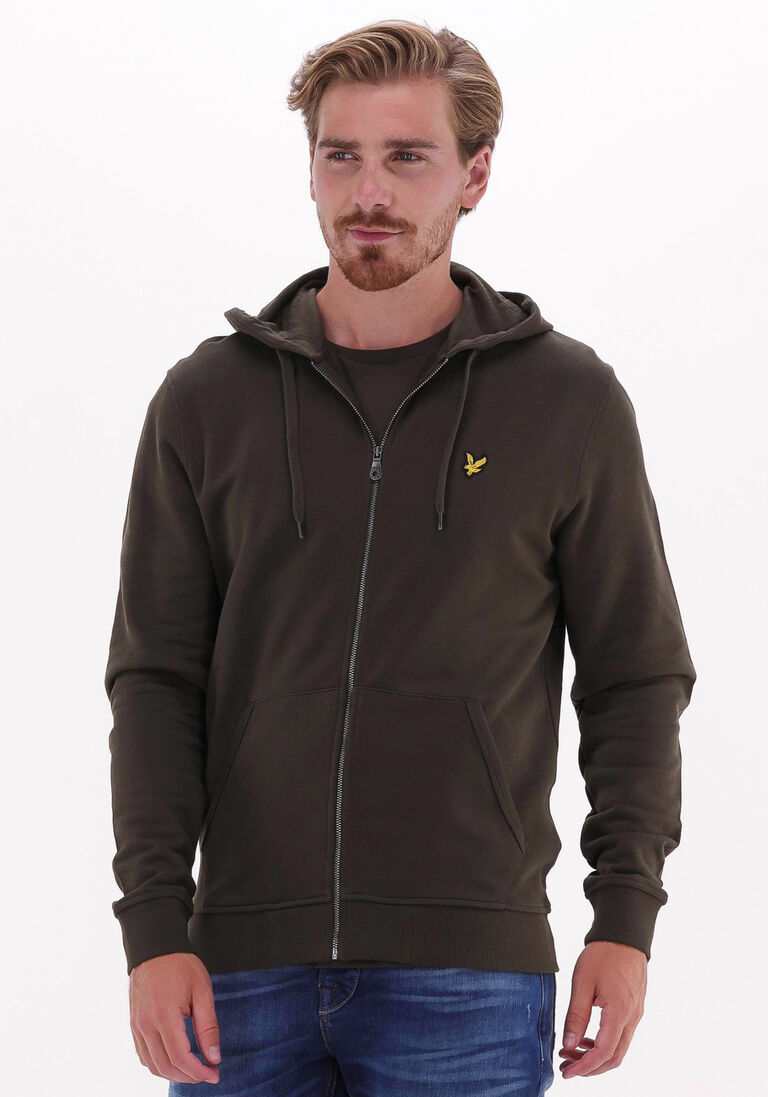 LYLE & SCOTT olijf lyle & scott vest zip trough hoodie