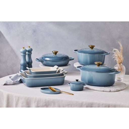 Le Creuset Signature Rund Støbejernsgryde, Chambray, 4,2 L