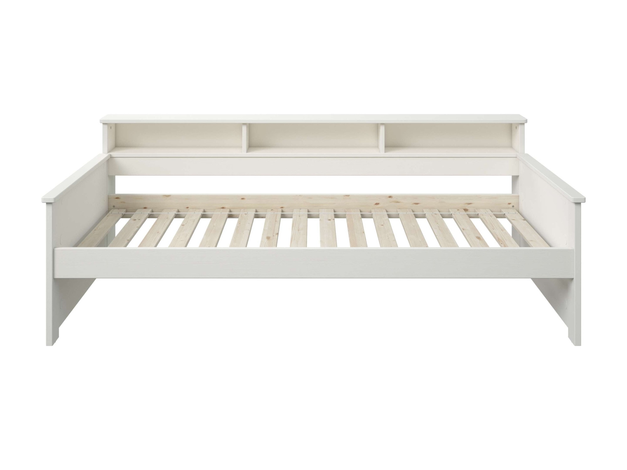 Home affaire Jugendbett »KERO, Daybed, Stauraumbett, platzsparend, Stauraum, 90x200cm« zertifiziertes Massivholz, mit Ablagefächern, Schublade optional