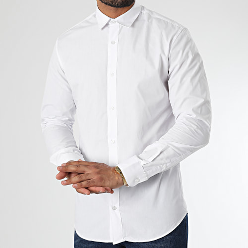 Lot De 2 Chemises A Manches Longues Joe Blanc
