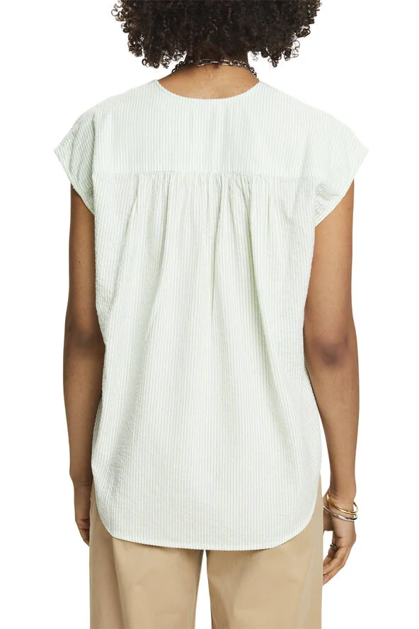 Esprit v neck blouse Light green