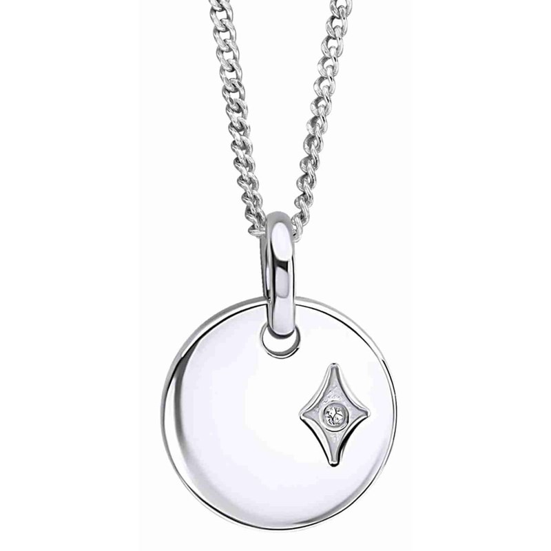 Collier étoile et diamant pour enfant en argent 925