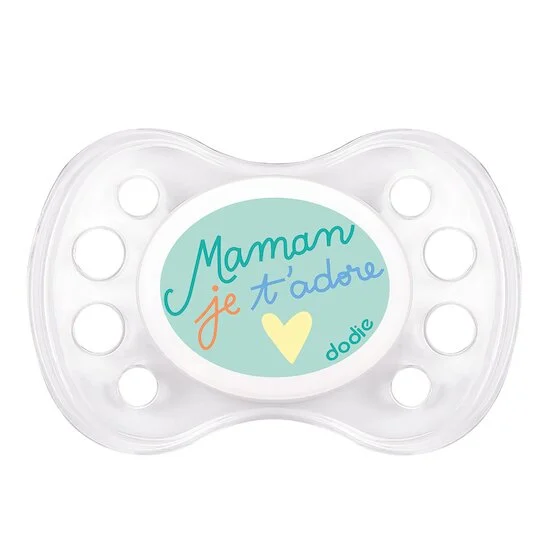Lot de 2 sucettes Anatomiques   Mamam/Papa chéri        0-6 mois   de               Dodie