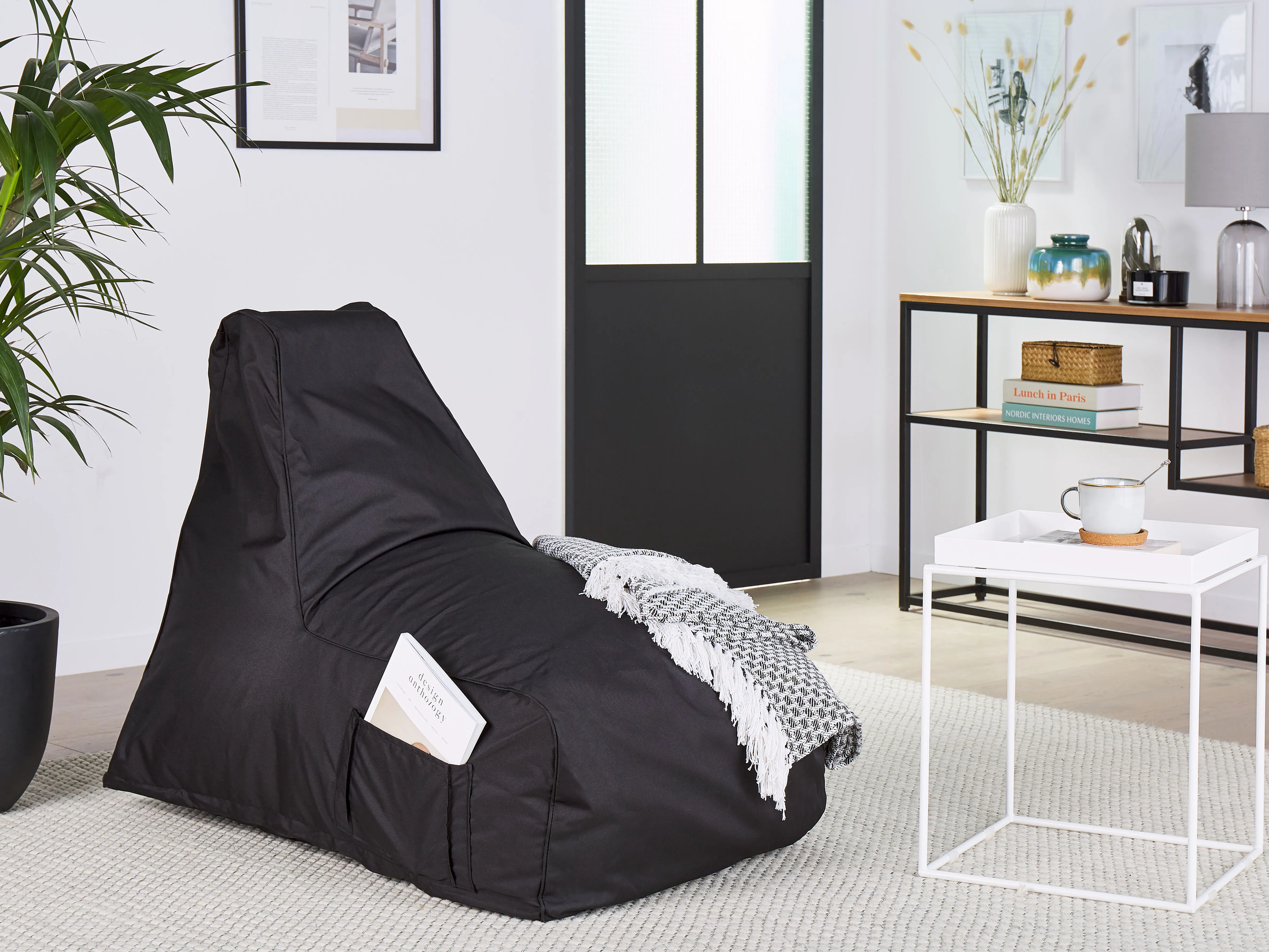 Zitzak 200 L SIESTA 61 cm 100 cm Zwart