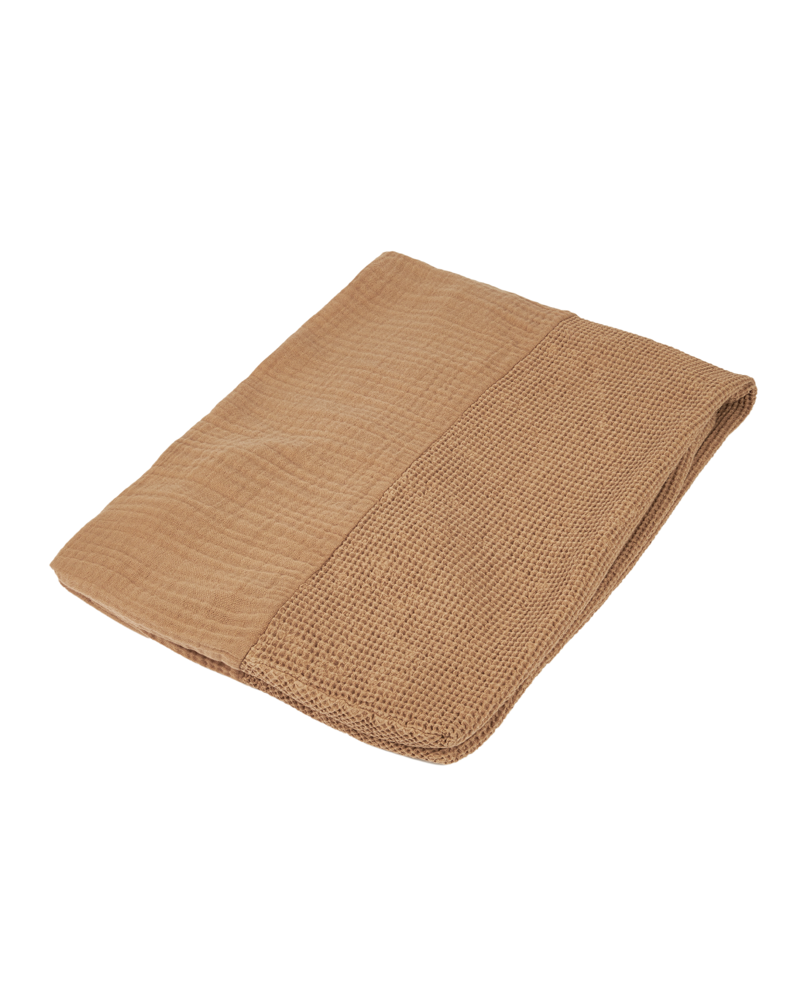Housse de matelas à langer wabi-sabi en coton lavé | Marron