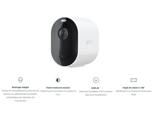 ARLO - Caméra de surveillance Arlo Pro 3 - Caméra supplémentaire Blanc VMC4040P