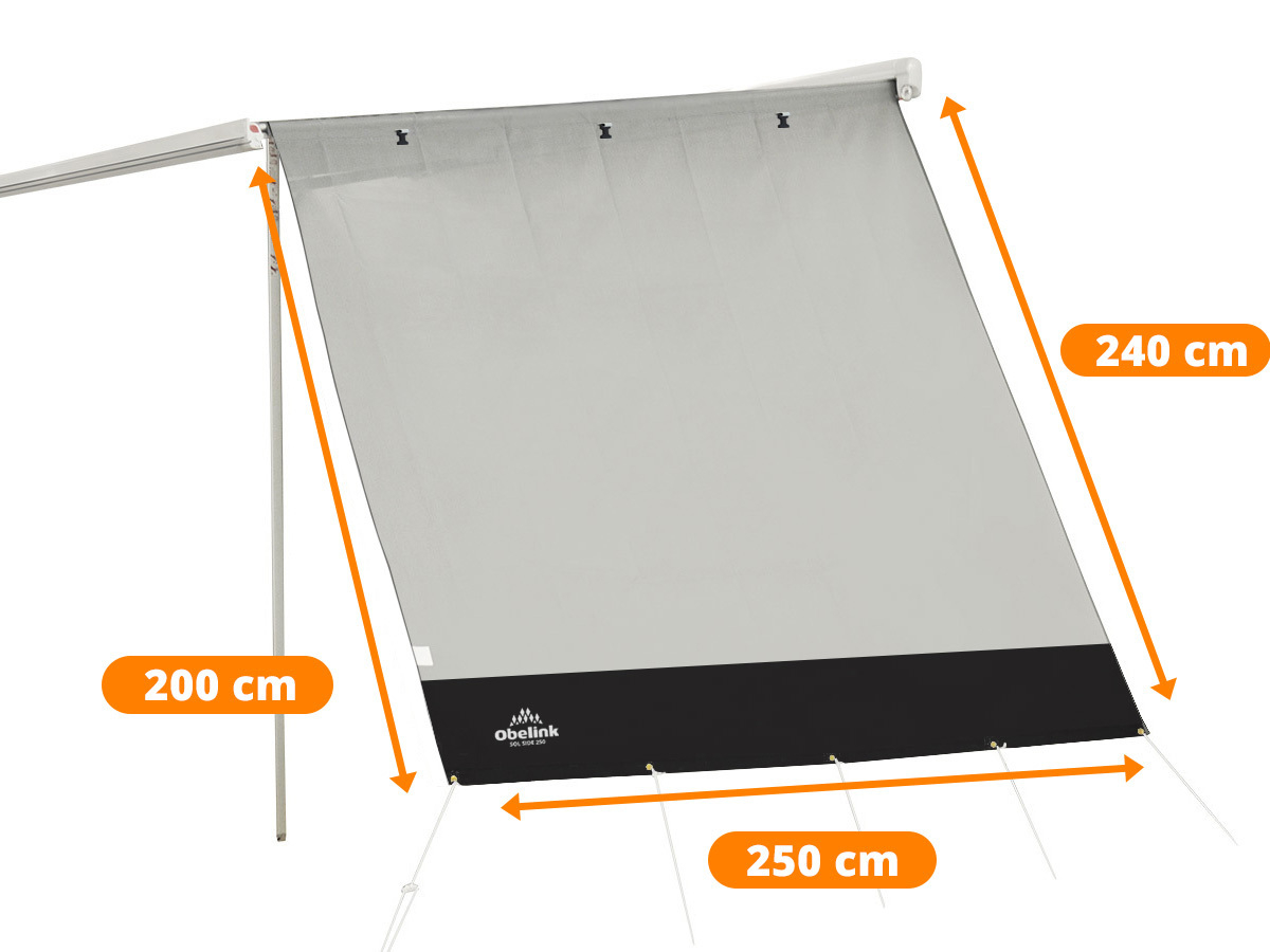 Obelink Sol Side 250 Deluxe zijwand