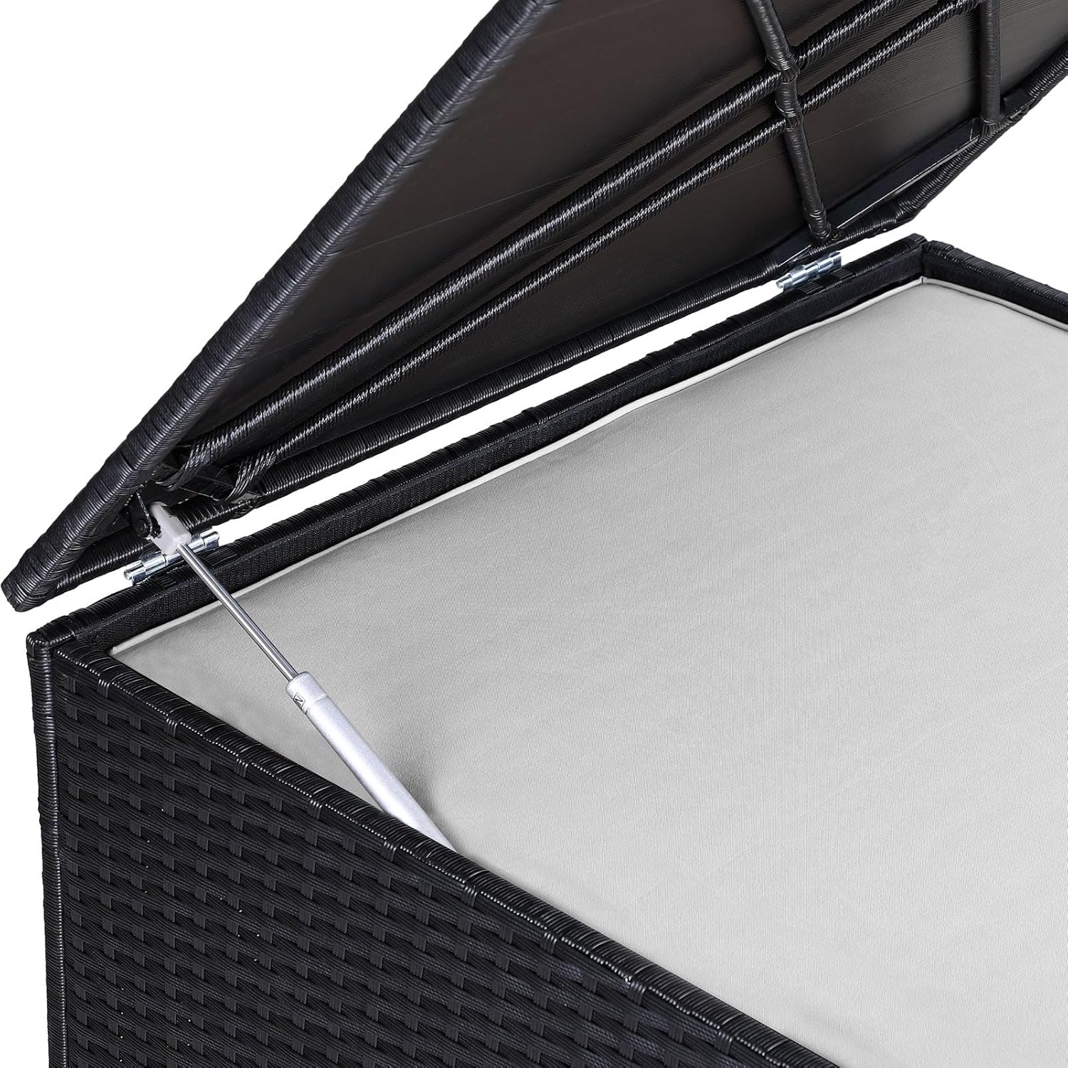 Casaria® Auflagenbox Kissenbox 318 L Garten Aufbewahrungsbox Polyrattan Schwarz