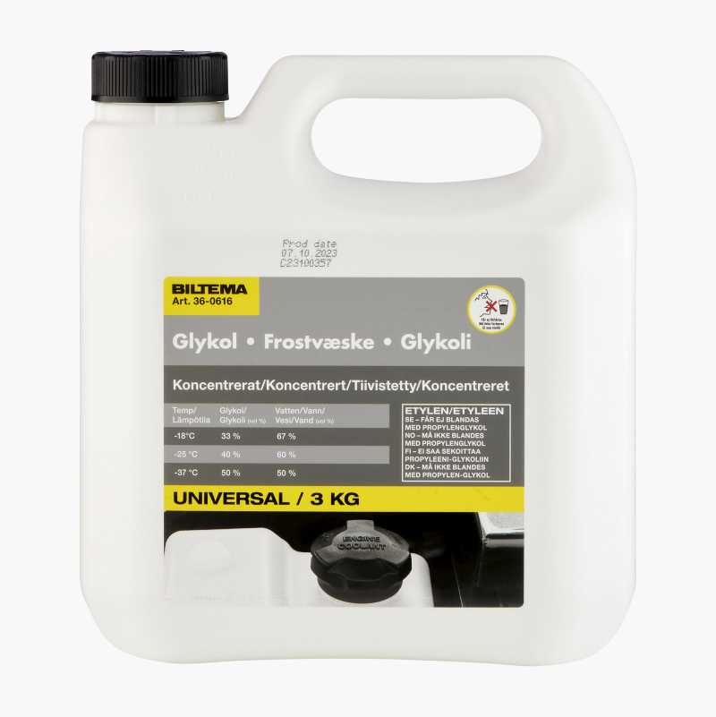 Frostvæske universal, konsentrert, 3 kg