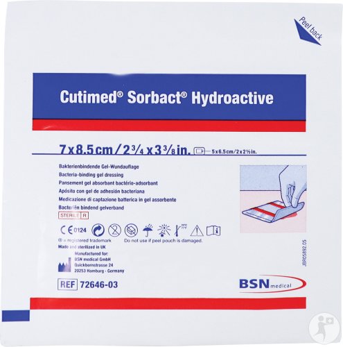 Cutimed Sorbact Hydroactive 7x8,5cm Pièces 10