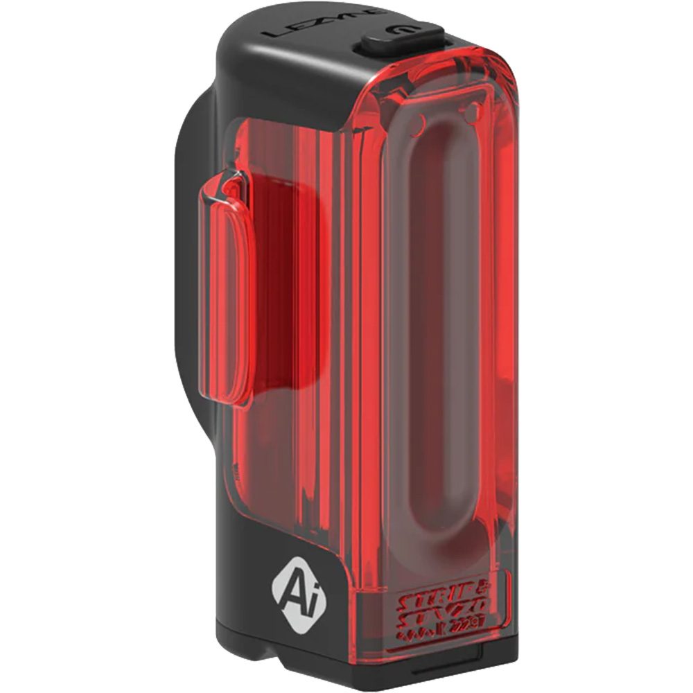 Lezyne Strip+ STVZO Ai Alert Rücklicht schwarz