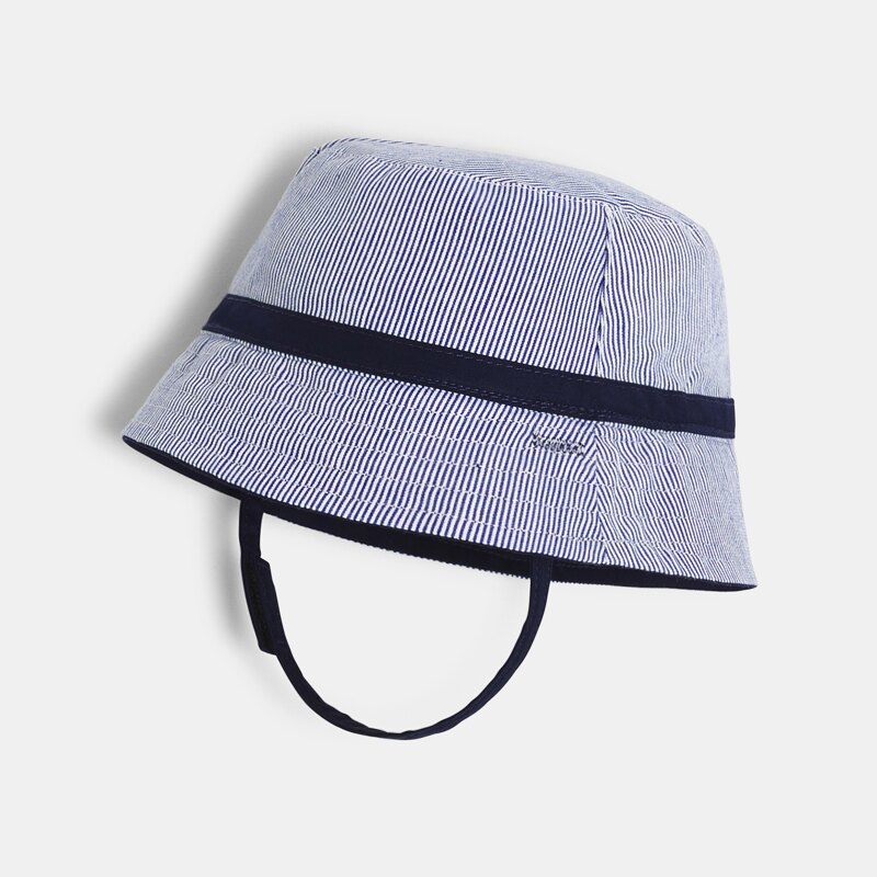 Bob uni à bande rayée réversible bleu bébé garçon Bleu