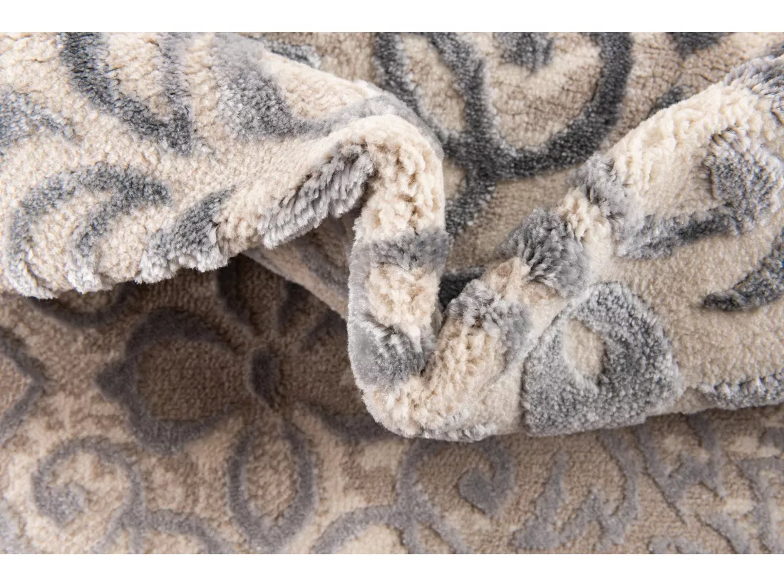 Tapis 240x240 gris Bern Clouds