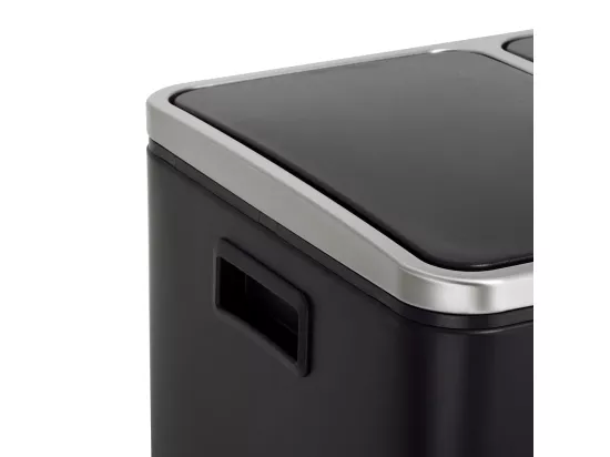 Poubelle à pédale 54L en inox