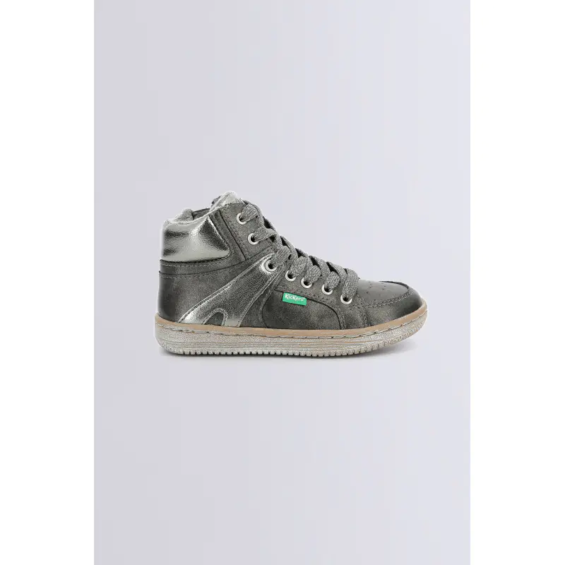 LOWELL GRIS FONCE GLITTER SNEAKERS HAUTES Synthétique Fille
