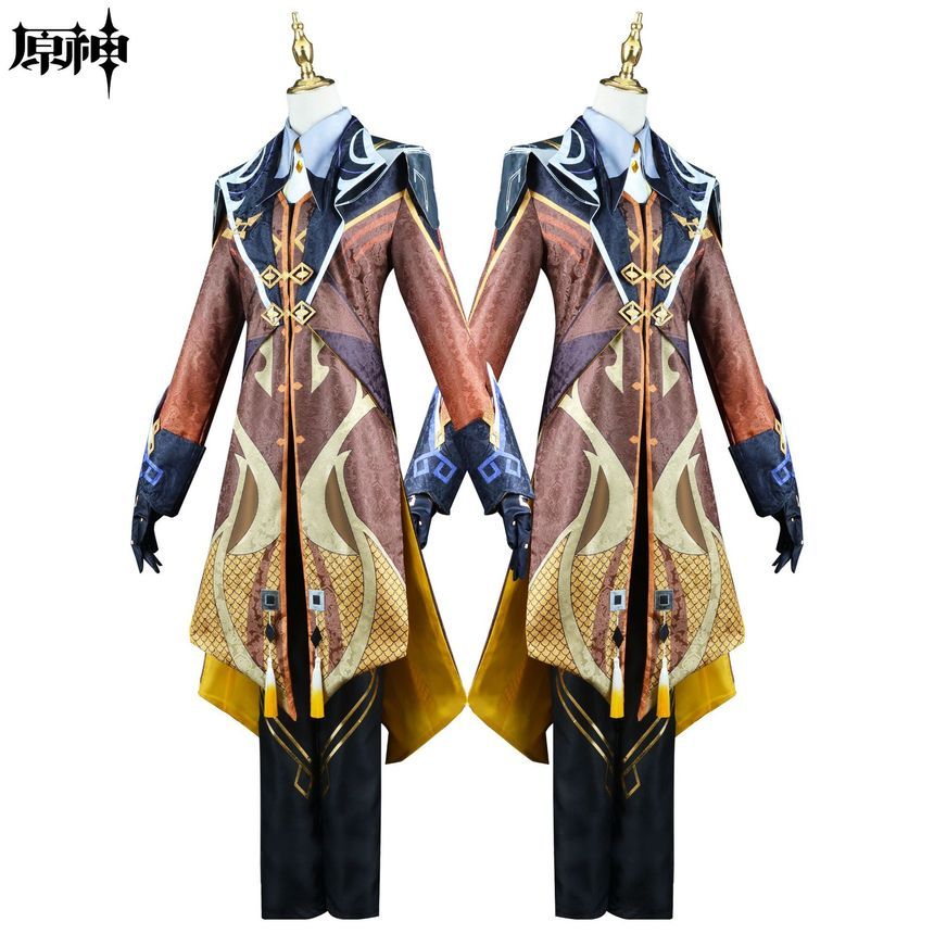 Custaplayu - Genshin Zhongli Cosplay-kostuumset