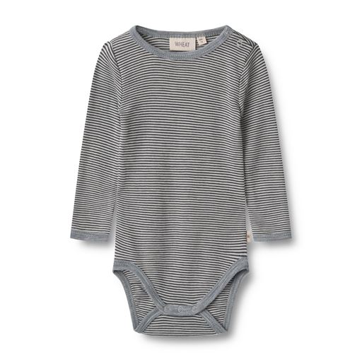 Wheat Lucca Wool Body, Navy Stripe, 92 cm