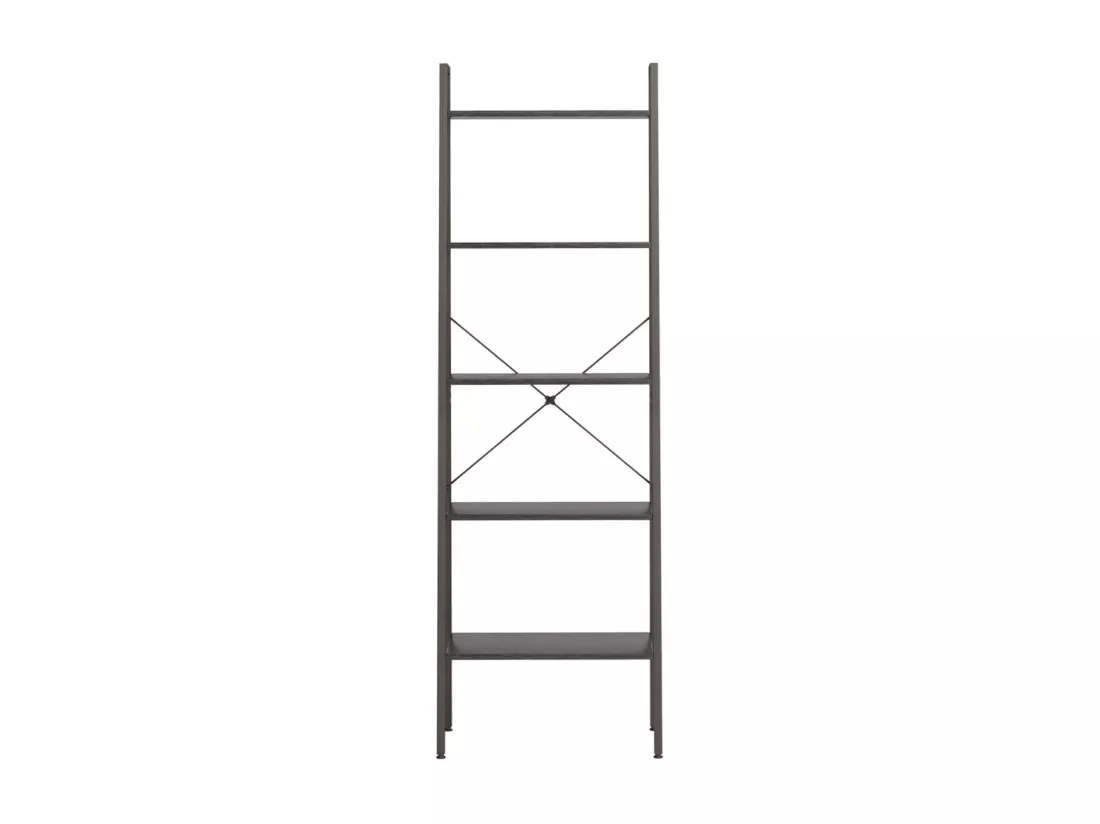 Étagère sur pied 5 niveaux Noir 56x35x174 cm