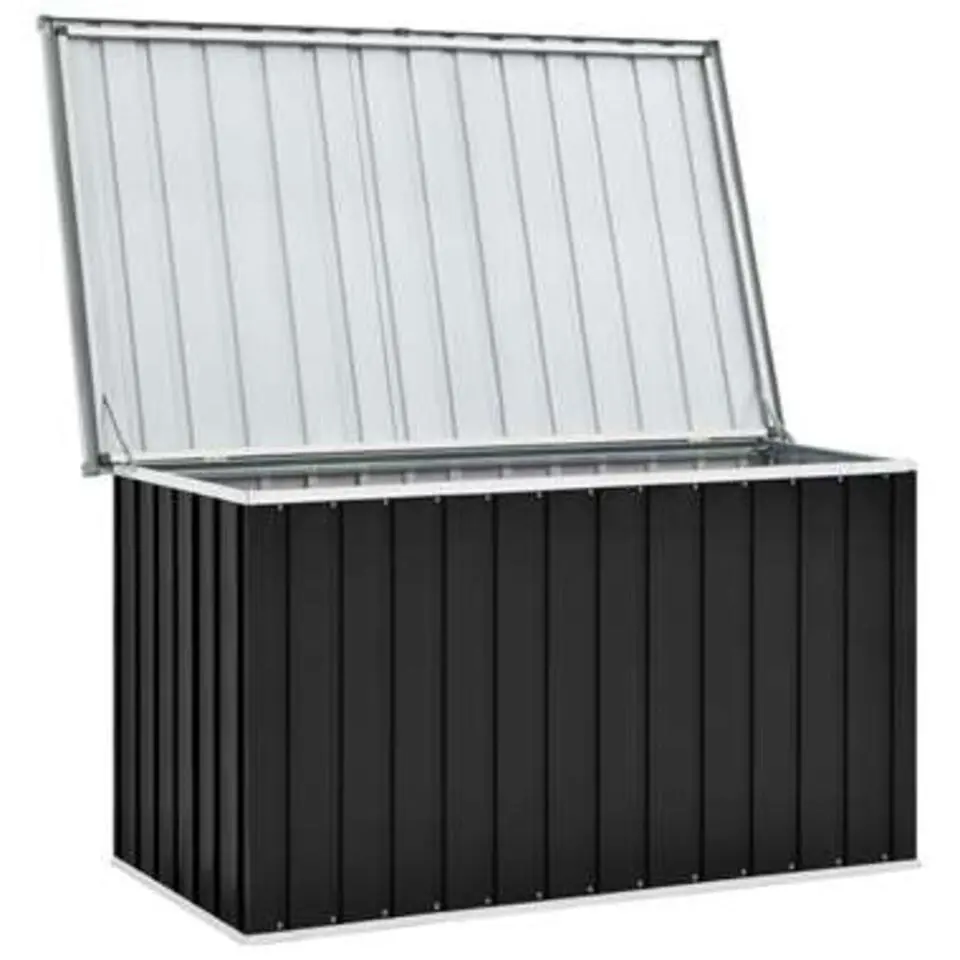 vidaXL - Opslagkist - Antraciet - Staal - 149 x 99 x 93 cm