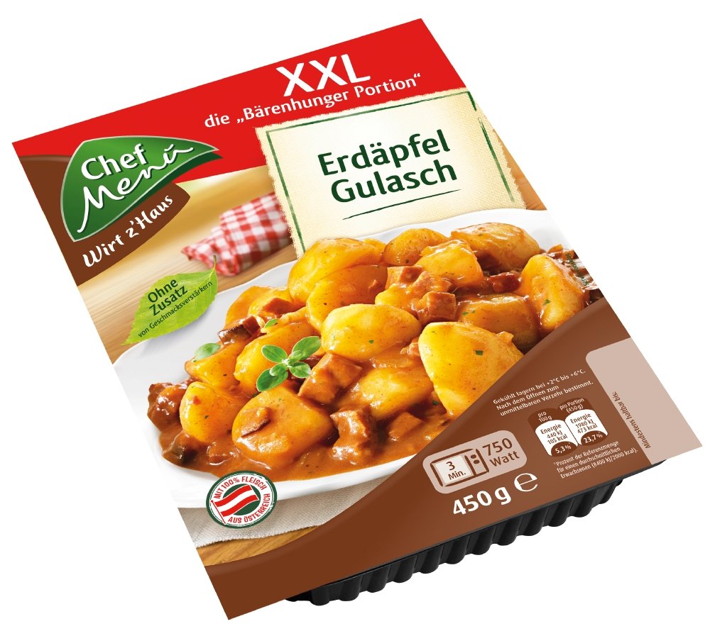 Chef Menü XXL Erdäpfelgulasch