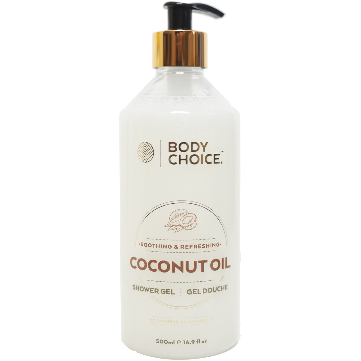 Gel douche hydratant - Huile de coco & vitamine E - 500 ml