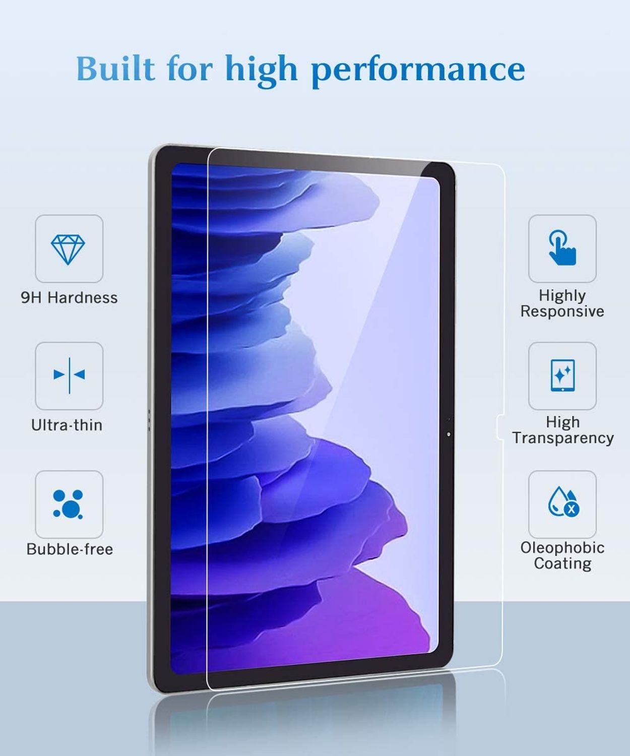 Samsung Galaxy Tab A7 Panzerfolie Glas Schutzglas Hartglas Schutzfolie Display