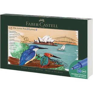 FABER-CASTELL Feutre PITT artist pen, set de 12 Sydney