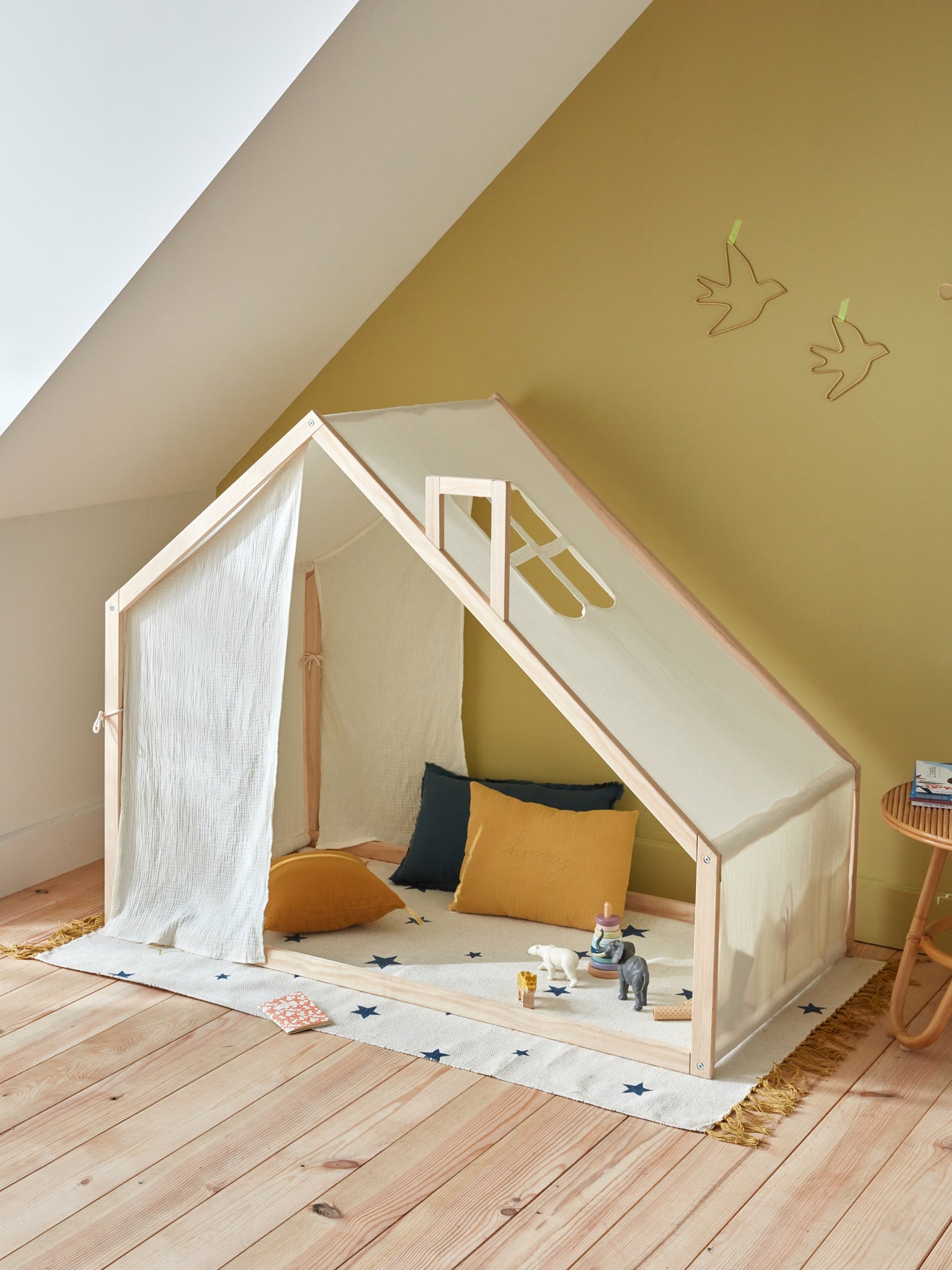 Tente enfant bois et coton