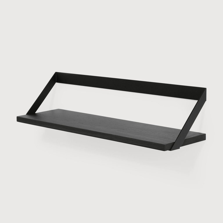Ethnicraft Ribbon wandplank 70 eiken zwart