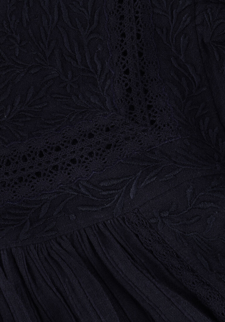 ANTIK BATIK donkerblauwe antik batik blouse bernardo blouse