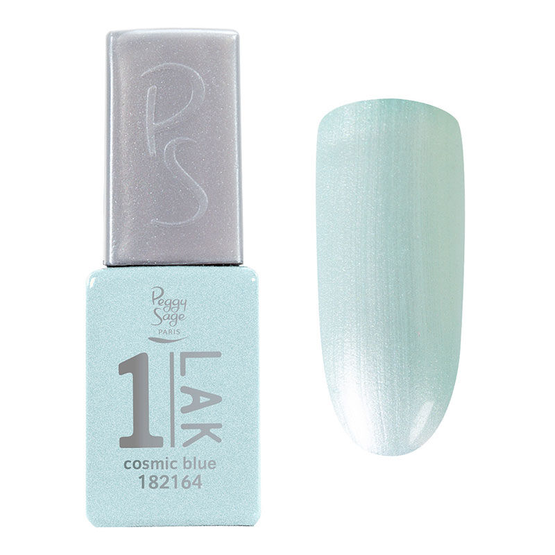1-LAK vernis semi-permanent 3 en 1 cosmic blue