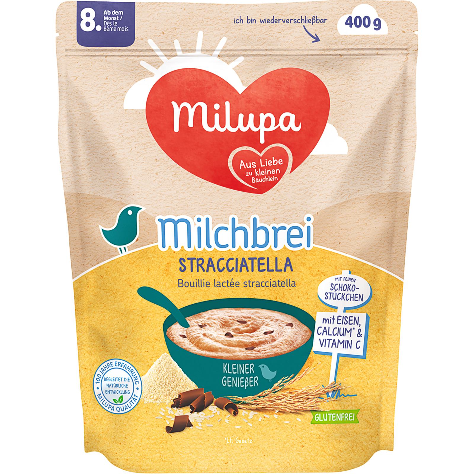 Milupa Milchbrei Stracciatella 400g