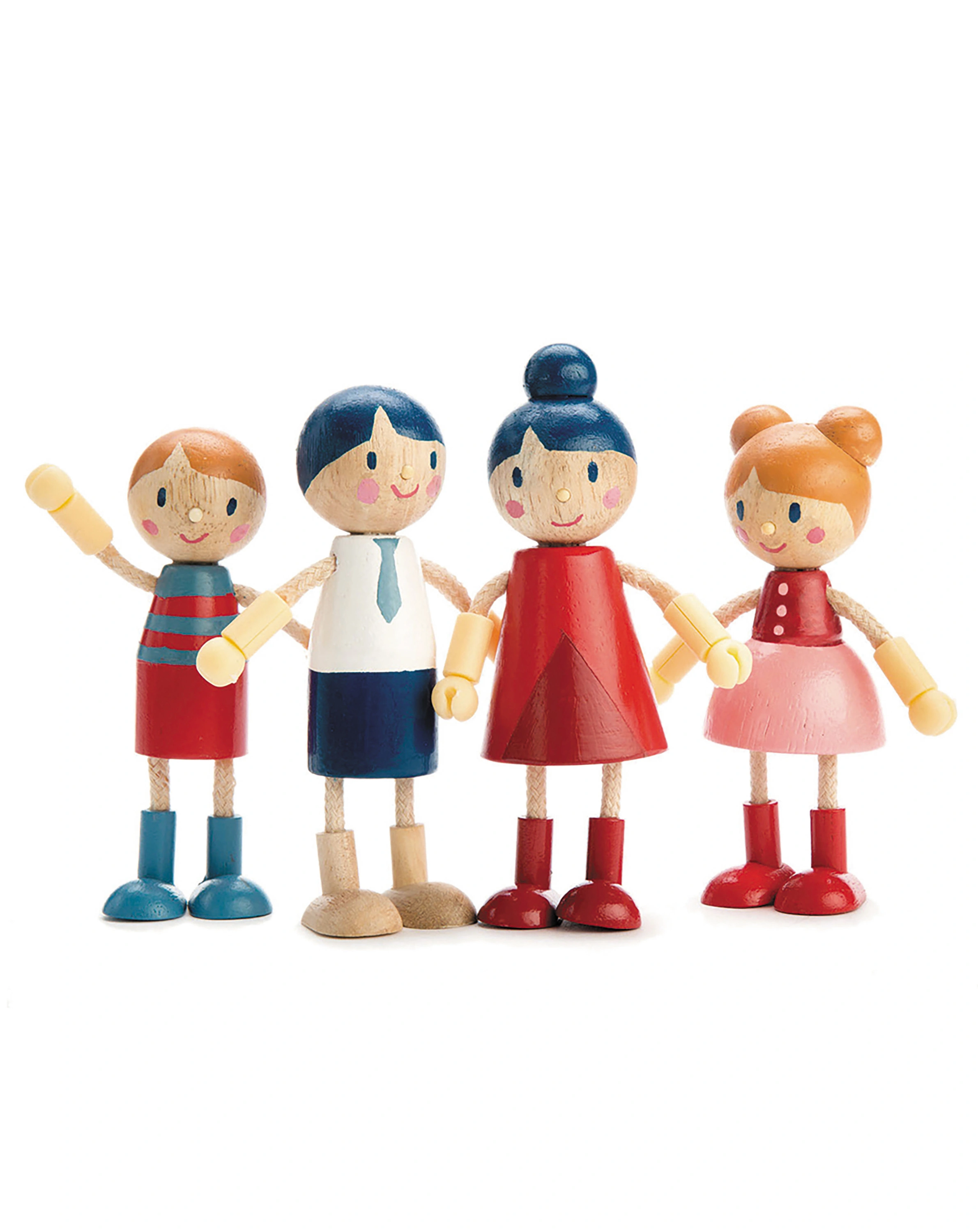 Puppenhaus-Familie FAMILIE DOLL 4-teilig aus Holz