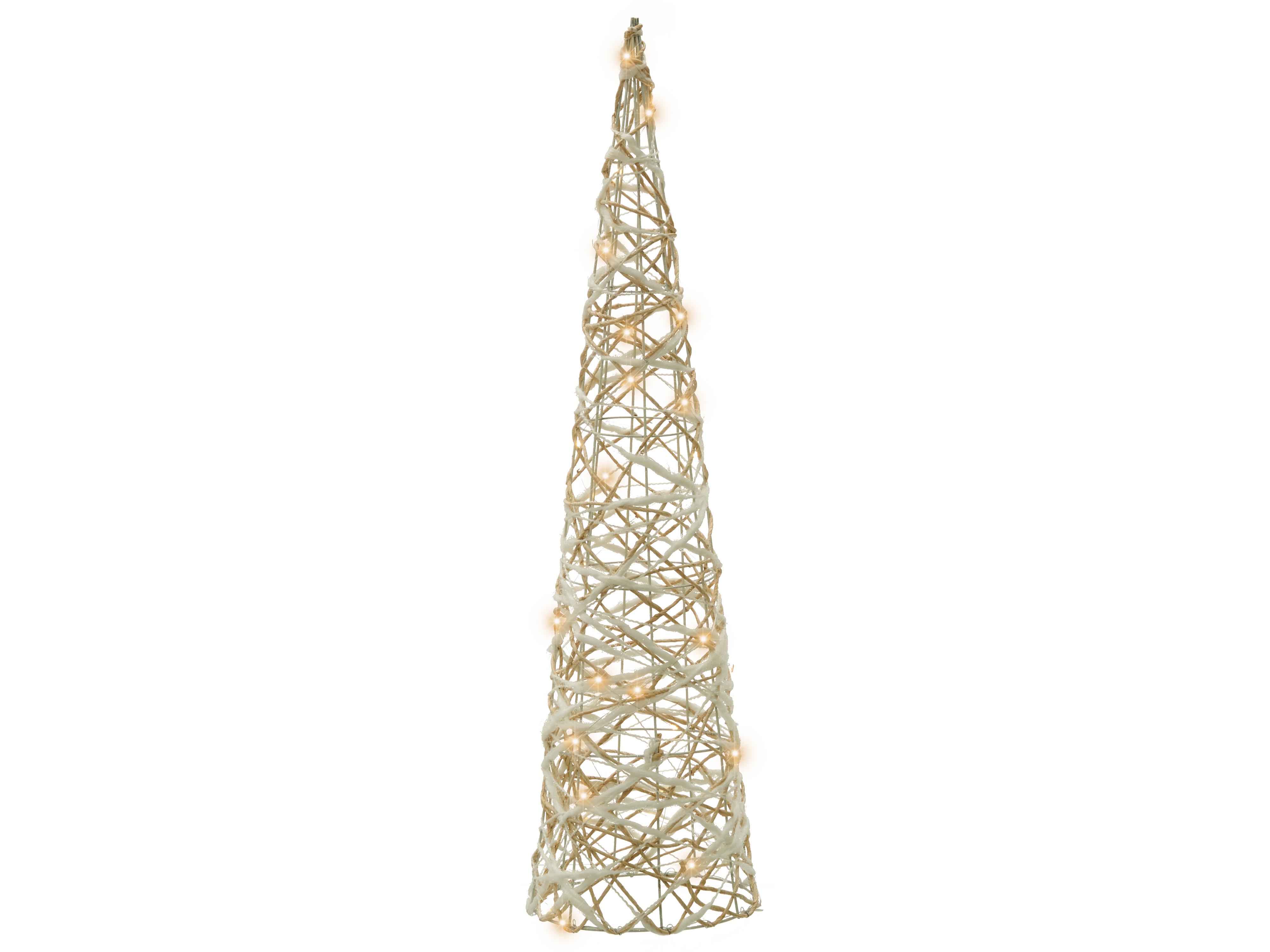 Set van 3 kerstdecoraties TUELSO Kerstboom 60/80/100 cm Wit/goud