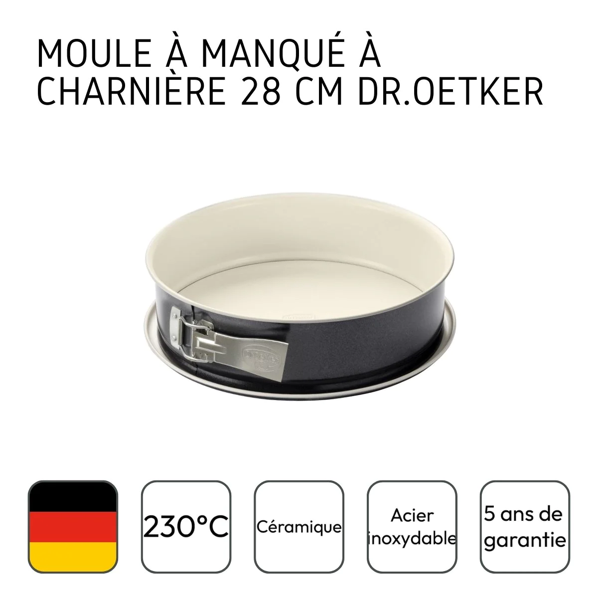Moule à manqué 28 cm Back Trend Dr. Oetker