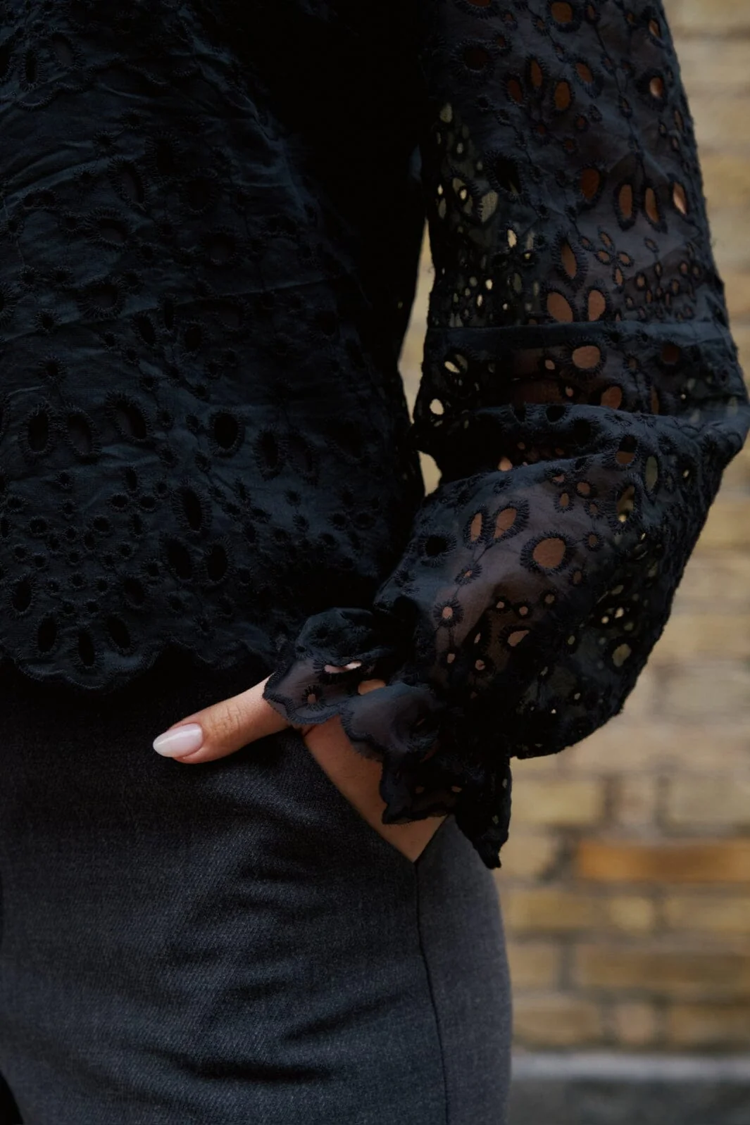 Neo Noir Candice Embroidery Blouse 163848