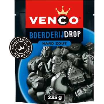 Venco Boerderijdrop Hard Zout 235g