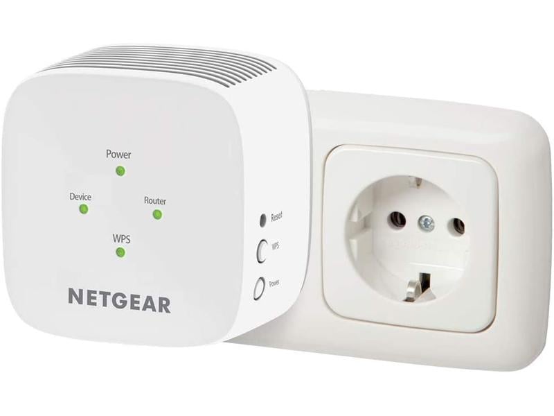 Netgear WLAN-Repeater EX3110 Dual-Band WLAN-Repeater, 750 Mbps, Wandstecker, externe Antenne