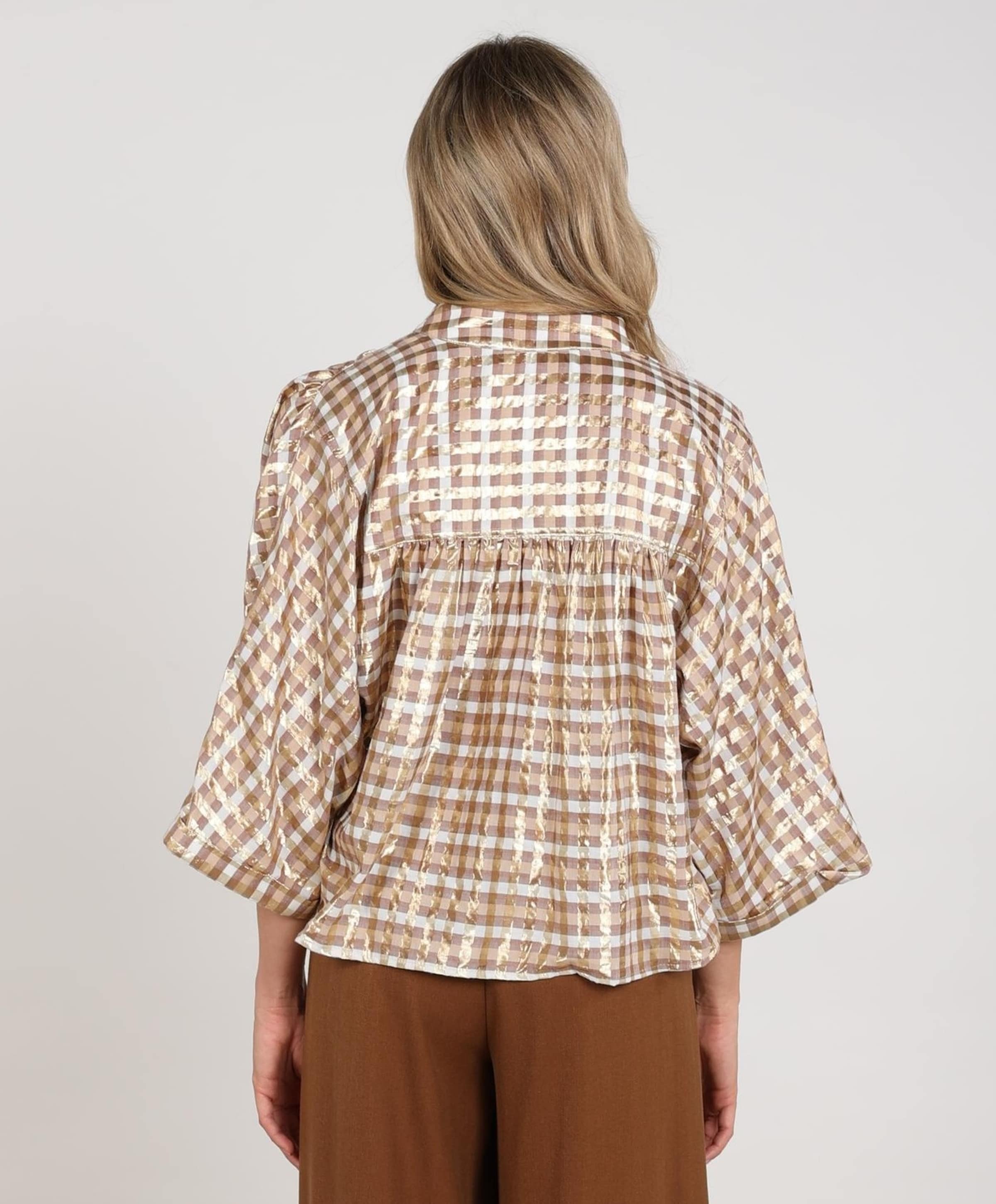 Nukus Dames blouse beige