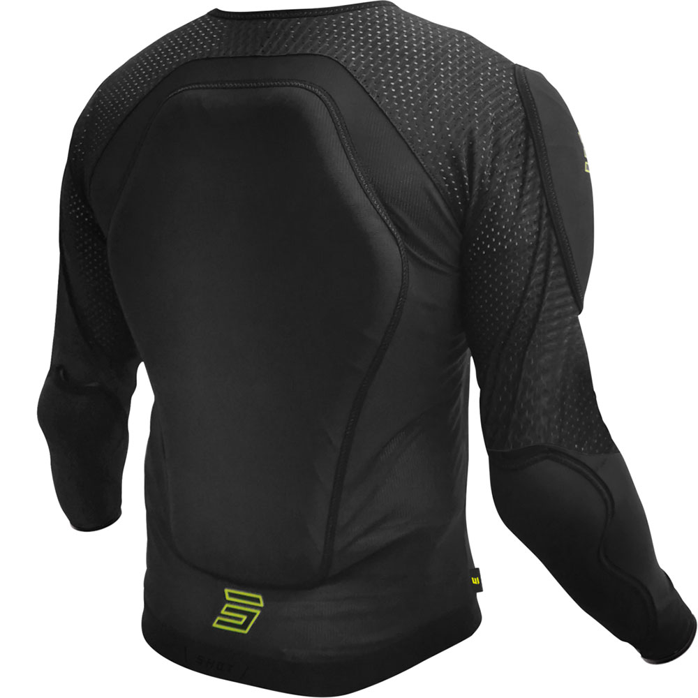 Shot - Gilet de protection Prime Noir / Jaune fluo