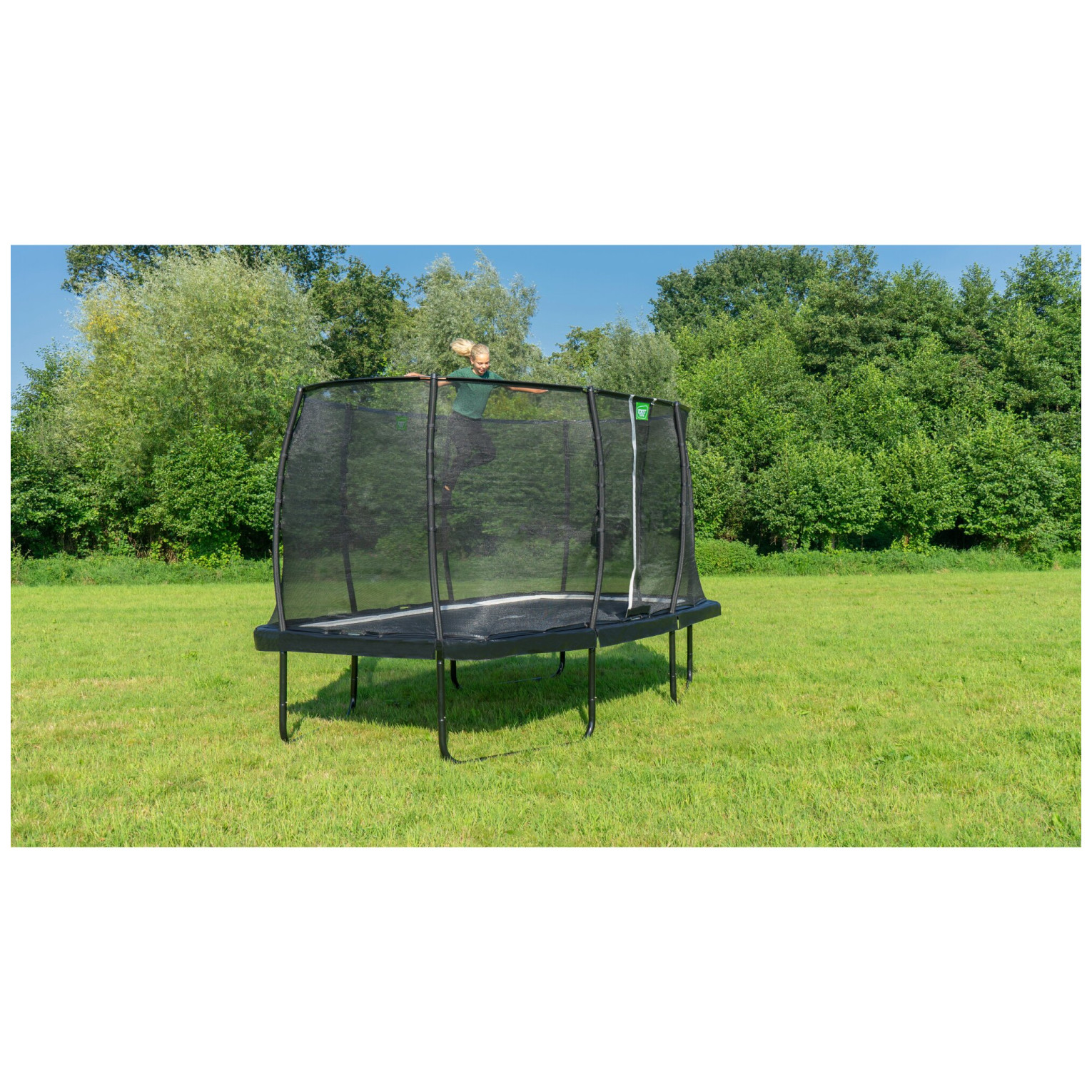 EXIT Allure Premium trampoline 214x366cm - zwart