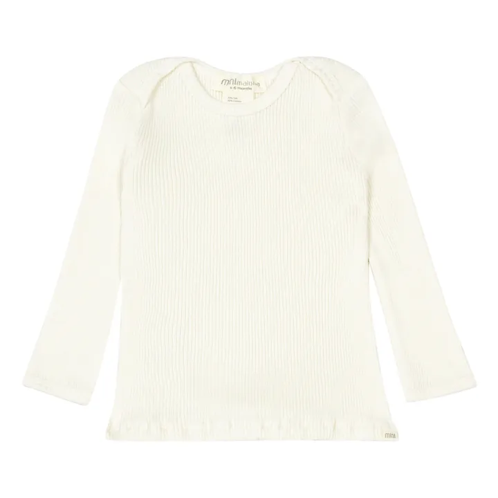 Minimalisma T-shirt Belfast Soie et Coton | Blanc cassé