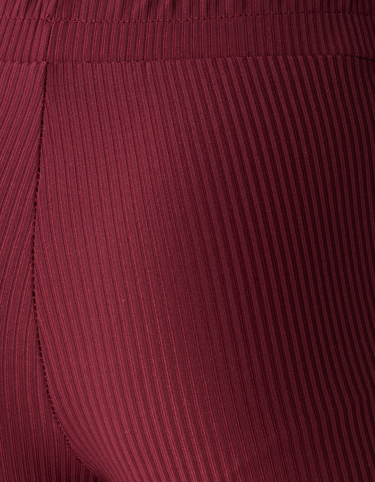 Rib Flared Fit Legging Donkerrood