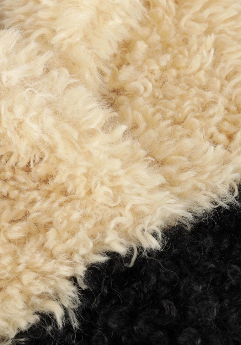 beige stand studio teddy jas jubel jacket